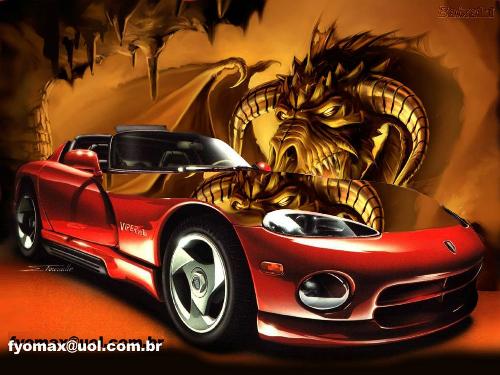 awesome car^^ - gret car with a dragon^^