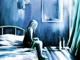 Depress - An image of a person lonely and alone in a room due to depression.