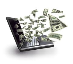 computer money - A Laptop that used to make money online for more extra money.