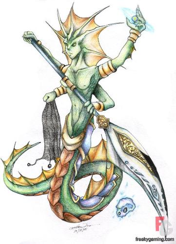 Warcraft III - Naga Siren - A character has skill of the sea, strong and can make body mirror