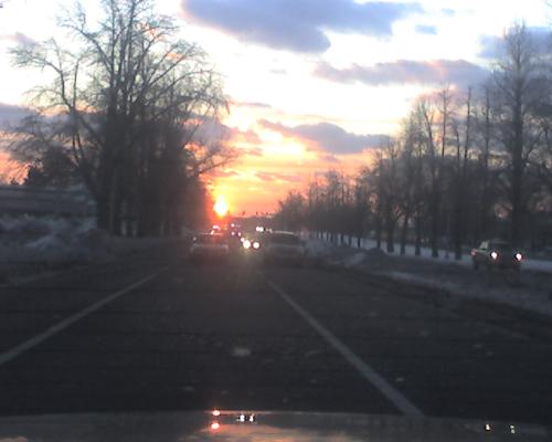 roosevelt blvd sunset - nice scenery on the roosevelt