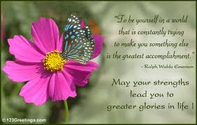 Being yourself - By being yourself, you put something beautiful into the world that wasn't there before.  Believe in yourself and all that you are. Know that there is something inside you that is greater than any obstacle. A quote by: Christian D Larson