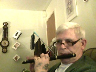 B flat flute - flute is used by marching bands