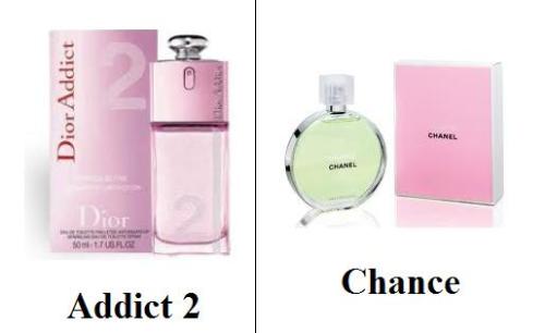 perfume - Dior Addict 2 and Chanel Chance