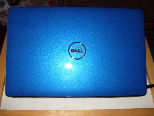 My new Dell Laptop - This is my new laptop, I use it for all of my online earnings. I wanted red, but blue was all they had in stock.