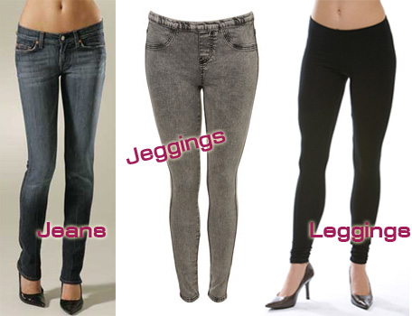 Leggings,Jeggings and Jeans - Both are a rage in contemporary fashion.