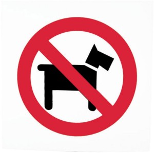 No Pets Allowed! - No pets allowed sign