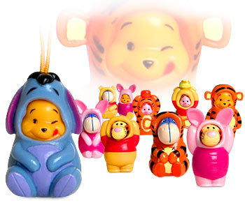 mini pooh collection - A collection of Winnie the Pooh and friends in suits