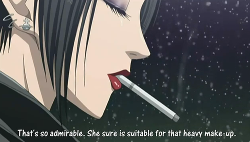 Nana's makeup - A screen cap from Nana with english subtitiles
