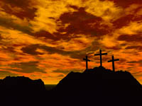 three cross - Three cross on Golgota's mountain