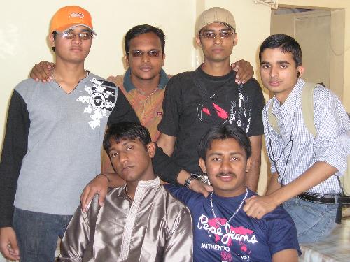 Me n frnds.. - On Traditional day...   some of my frnds in canteen....