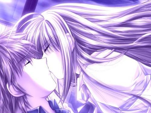 cute love kiss^^ - boy and girl kissing^^