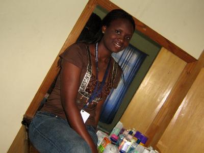 my cousin - her name's kofo and she's a cool girl
