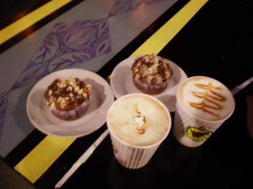 Coffee and Muffins - This is what me and my boyfriend ordered. And we each had tropical muffins with our coffee.