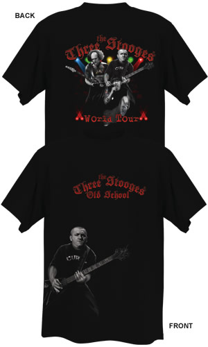Three Stooges World Tour - This is a photo of the t-shirt I bought for my son. He adores them!