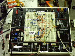 electronics - this is a trainer kit used to perform various electronics and communication experiments and analysis.