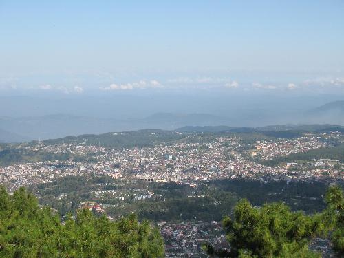 Shillong City - A bird&#039;s eye view of Shillong for atop of The Shillong Peak.
