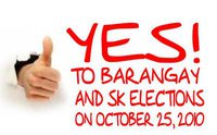 voting barangay - today i just did it