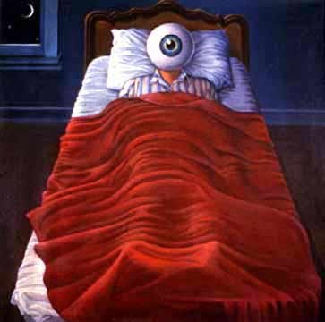 Insomnia Sucks... - A picture of how a person with insomnia feels at night while laying in bed trying to get some sleep but with no success.