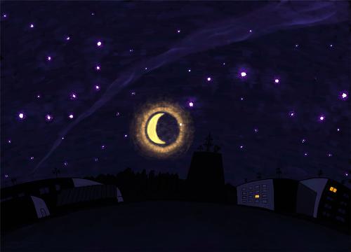 Moon - It's just an artistic picture that i love.