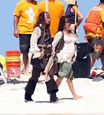 Penelope Cruz on Pirates of the Caribbean: On Str - 36-year-old Cruz is four-and-a-half months pregnant on this picture with Johnny Depp shooting Pirates of the Caribbean: On Stranger Tides. Penelope Cruz on Pirates of the Caribbean: On Str - 36-year-old Cruz is four-and-a-half months pregnant on this picture with Johnny Depp shooting Pirates of the Caribbean: On Stranger Tides.
