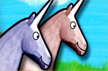 charlie the unicorn - screenshot from the flash animation 'Charlie the Unicorn'