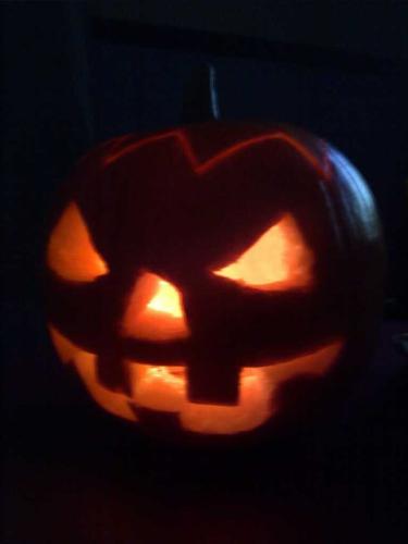 My Pumpkin - A pumpkin that myself and my wife carved together for our children to enjoy.