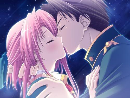cute kiss^^ - boy and girl kissing^^