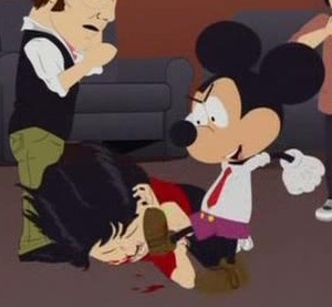 Mickey Mouse, south park version - The real face of the Disney Channel company according to South Park