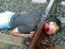 train accident - my friend took that picture and sent to me..that was caught from the railway incident