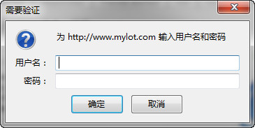 pop-up - a poped message box when using myLot