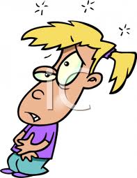 Stomach Pain - a girl holding her abdomen due to pain Stomach Pain - a girl holding her abdomen due to pain