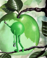 green painter - how an apple can also be an artist