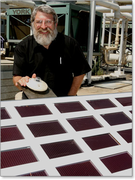 Paint - on solar array - paint on these simple organic dyes to generate electricity!