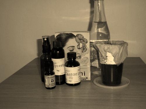 Hair spritz - here are some ingredients for my hair spritz.