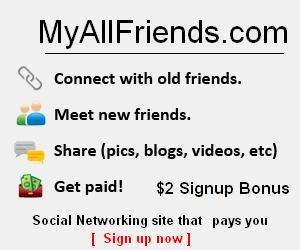 MyAllFriends - New site like Facebook that pays!