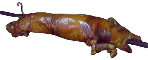 Roasted Pork = Lechon al la barra - mmmmm yummy roasted lechon (Pork)