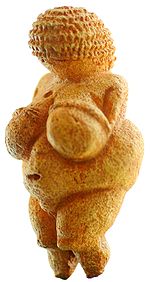 Venus of Willendorf  - Venus of Willendorf created 24,000–22,000 BC is the first sculptural representations of the human body 20,000–35,000 years ago, which depict obese females.Some attribute the Venus figurines to the tendency to emphasize fertility while others feel they represent 'fatness' in the people of the time.