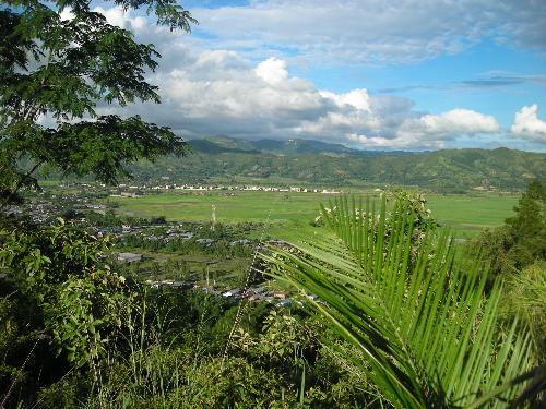 between the hills!! - Its a photo taken from a hill top which is in the southern side of my hometown to some hills in the eastern sides, so as the name suggests!!