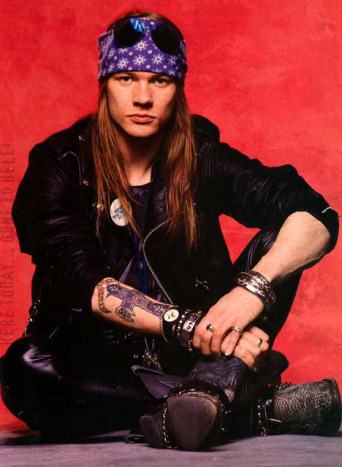 axl rose - guns n' roses frontman.