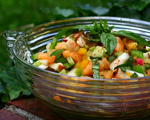 vegetable and fruit salad - Salad made by combining fruits,vegetables and nuts