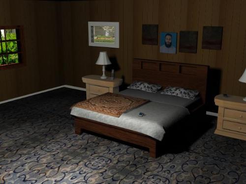3dmax architecture bedroom view.. - I used 3d max to create this room..
