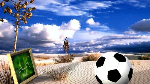 football portrate..3dmax - football poster created with max