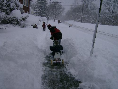 Winter - shoveling out my FIL Winter - shoveling out my FIL