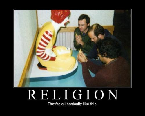 Religion And You - This is a satirical picture of which all people are co existing and religiously praying together. although a pun what does this mean for you?