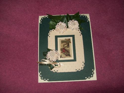 Christmas card - One of the Victorian cards for craft sale. Christmas card - One of the Victorian cards for craft sale.