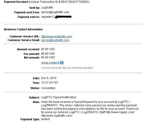 logiptc payment proof - my seventh payment from logiptc