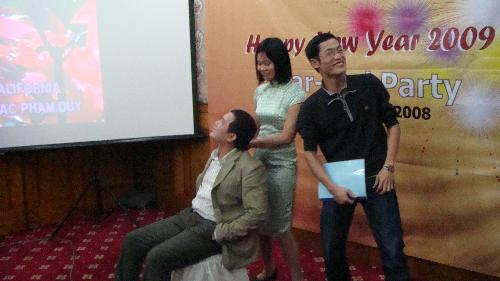 A team in Year-End party - my team last year with one comedy scene. :)