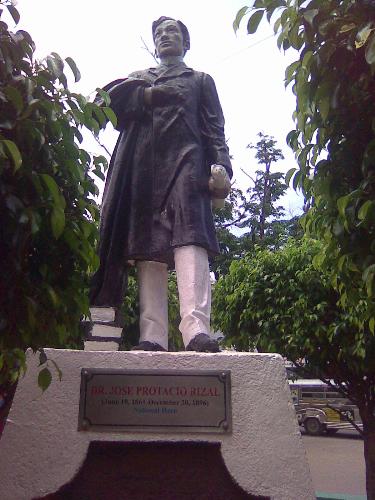 Rizal statue in Bulacan - Rizal is our hero.