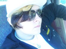 mee:) - me just sittin in the truck. looong day at work .